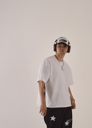 Oversized T-shirt OGONPUSKA Stiff white10 photo