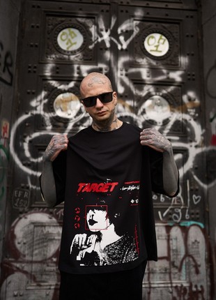 Oversized t-shirt OGONPUSKA Target black