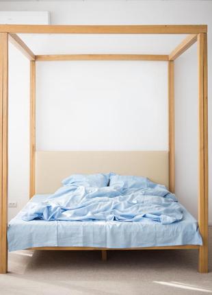 Linen bedding set "sky blue"1 photo