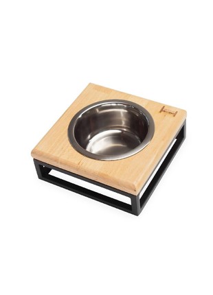 One bowl standHarley and Cho Lunch Bar Natural wood + Black M 3102809