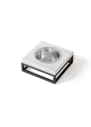 One bowl standHarley and Cho Lunch Bar White wood + Black M  3102817