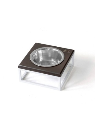 One bowl standHarley and Cho Lunch Bar Brown wood + White M 3102813