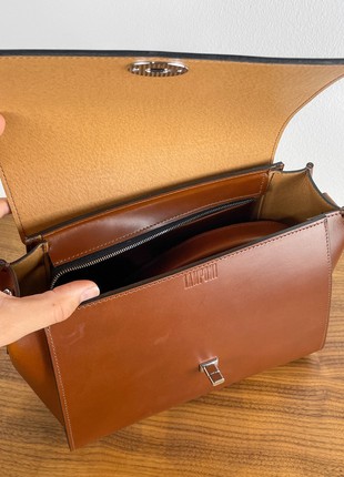Premium Leather Women’s Bag, Exclusive crossbody, Limited edition handbag, Luxury brown purse, Lamponi Tilde6 photo