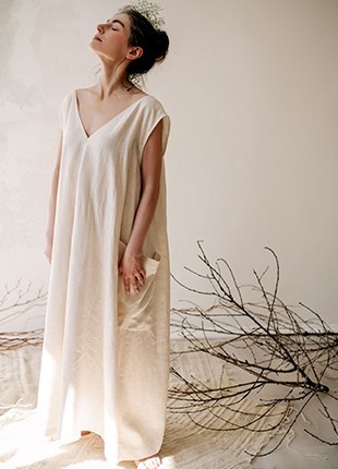 Long linen dress "Ease of being"