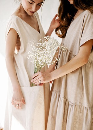 Long linen dress "Ease of being"8 photo