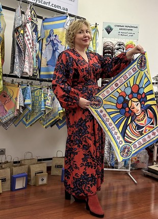 Designer  scarf "Ukrainian names,, ,  from the designer Art Sana4 photo