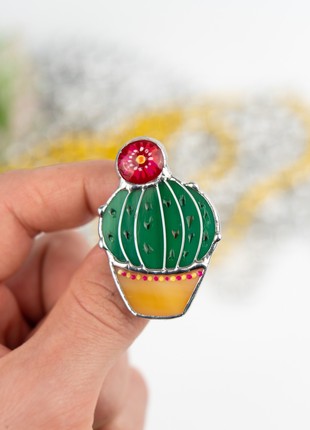 Stained glass succulent jewelry2 photo
