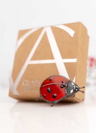 Stained glass ladybug jewelry2 photo