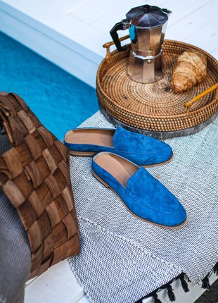 Women's suede mules6 photo
