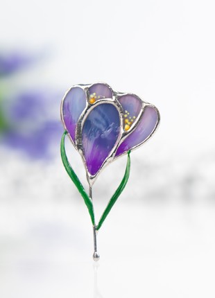 Saffron stained glass jewelry