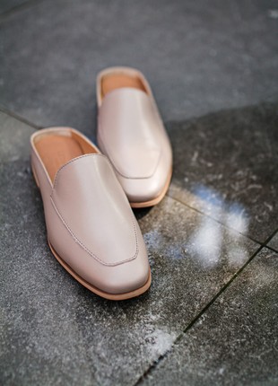 Women's leather mules5 photo
