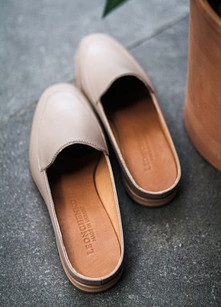 Women's leather mules7 photo