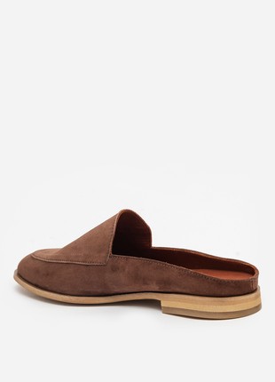 Women's suede mules2 photo