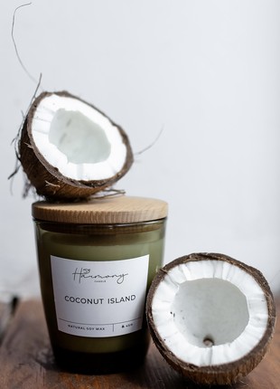 Coconut Island scented candle by Harmony