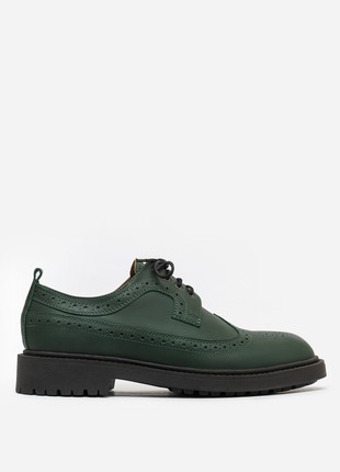 Handcrafted Brogue Derby men’s shoes2 photo