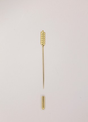 Brooch “Golden wheat” (needle)1 photo