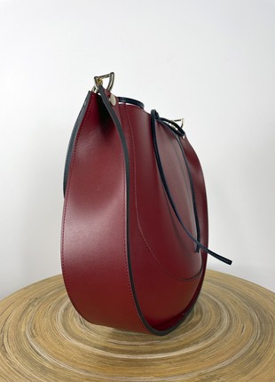 Large Leather Bag For Woman, Burgundy leather crossbody, Burgundy leather purse, Lamponi Guitar5 photo