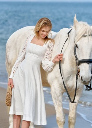 FITTED COTTON DRESS GEPUR3 photo