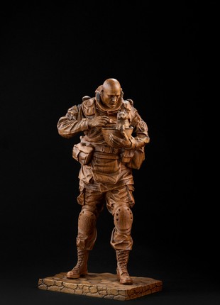Military figure #3+military box1 photo