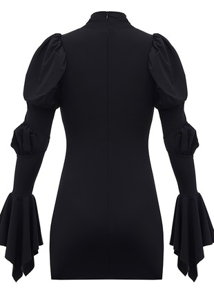 Black mini dress mistress sleeves2 photo