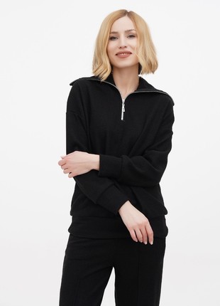 Women's warm suit DASTI Evanesco black