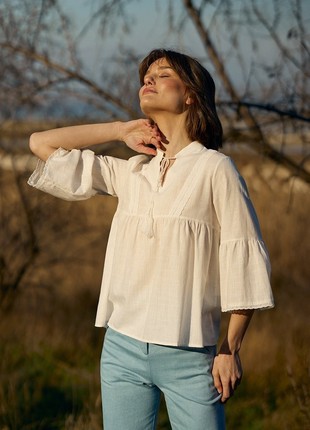 DAIRY SHIRT WITH EMBROIDERY GEPUR3 photo