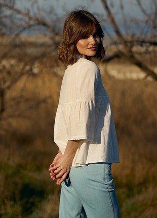 DAIRY SHIRT WITH EMBROIDERY GEPUR7 photo