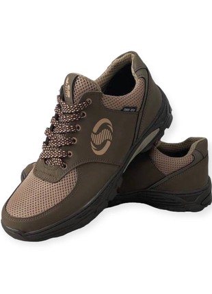 Men's brown summer sneakers (SK-15-23)