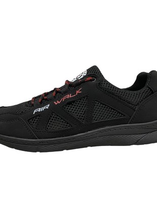 Men's summer textile black sneakers (KLS-710)5 photo