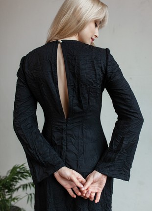 Black maxi dress with a slit3 photo
