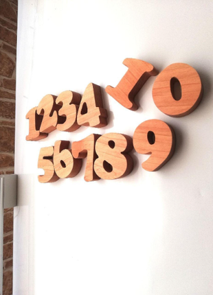 Magnetic Wooden Numbers 1-10 Learning Toy Math Montessori2 photo