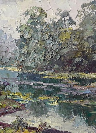Oil painting River Psel Serdyuk Boris Petrovich nSerb822