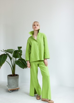 Light green cotton suit6 photo