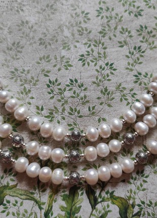 Necklace «Pearls» from river pearls2 photo