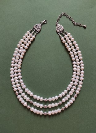 Necklace «Pearls» from river pearls1 photo
