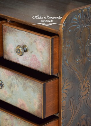 Stylized Vintage mini chest of drawers for jewelry8 photo
