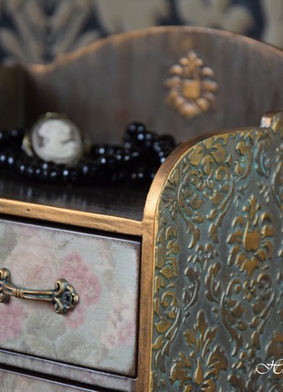 Stylized Vintage mini chest of drawers for jewelry9 photo