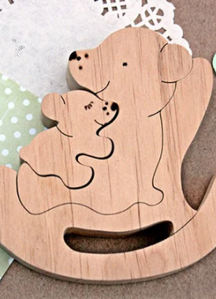 Bear family puzzles, Puzzle toy game, Christmas toys, Baby shower, Montessori toys