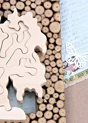Wooden puzzle Willow tree, wooden toys, Montessori toys, Montessori baby toys, wooden trees2 photo