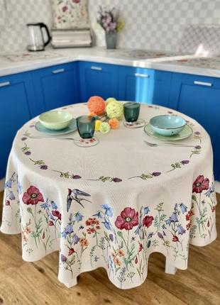 Tapestry tablecloth for round table limaso ø160 cm, round