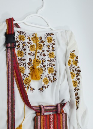 Textile belt with fastex in ethnic style.2 photo