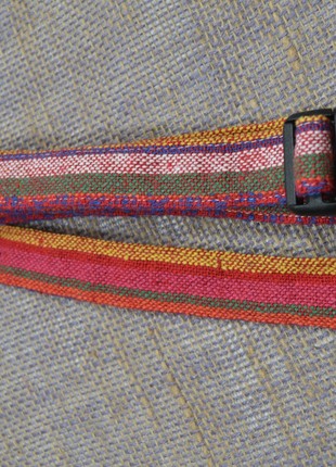 Textile belt with fastex in ethnic style.4 photo
