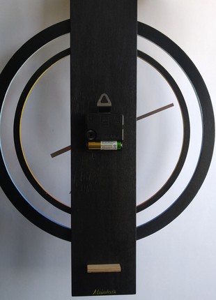 Handcrafted rectangular wall clock by ukrainian artist4 photo