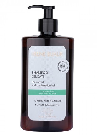 Delicate shampoo based on 12 healing herbs, 390 ml