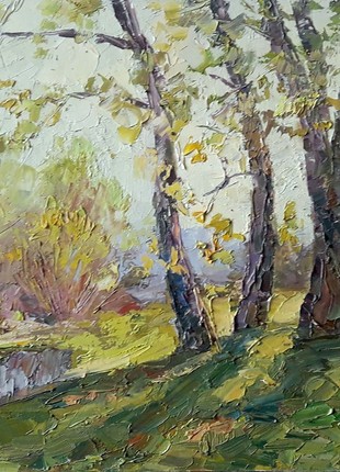 Oil painting The first greens Serdyuk Boris Petrovich nSerb820