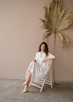 loose fit summer white dress6 photo