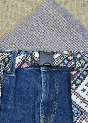 Handmade textile belt in ethnic style.4 photo