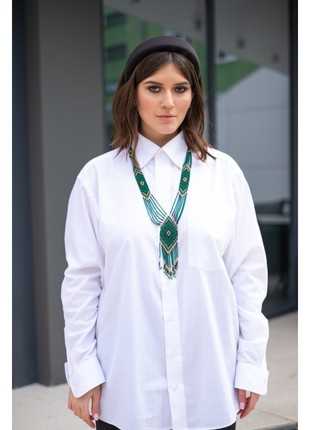 NECKLACE "GREEN GERDAN"4 photo