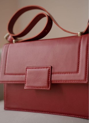 Red Kelly leather bag for women The Wings TW-Kelly-red3 photo