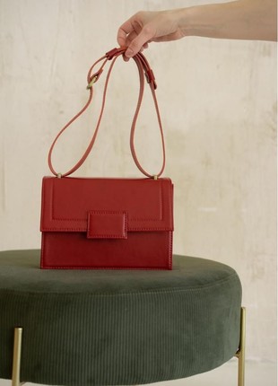 Red Kelly leather bag for women The Wings TW-Kelly-red5 photo